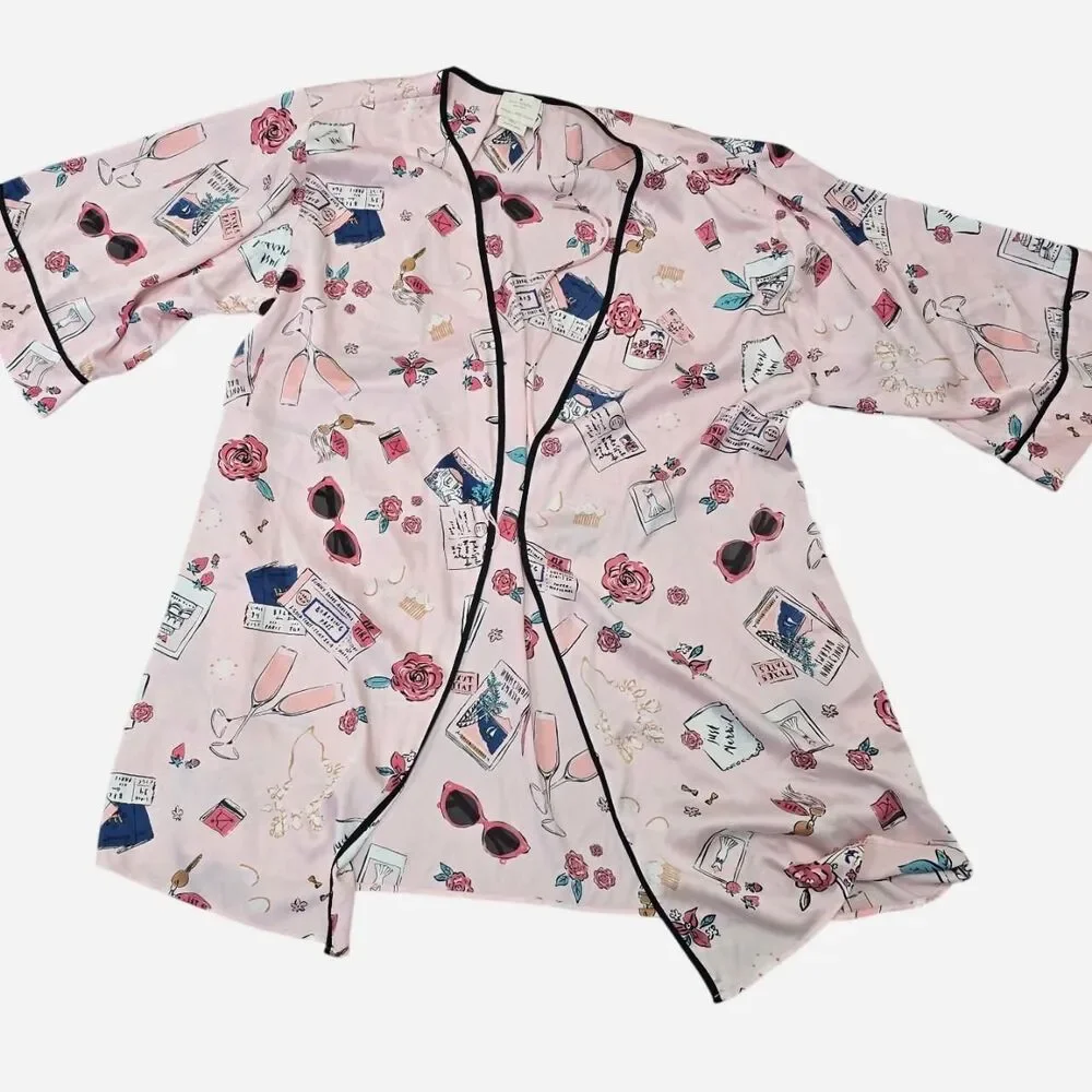 Kate Spade New York Women's Size Medium pink robe top